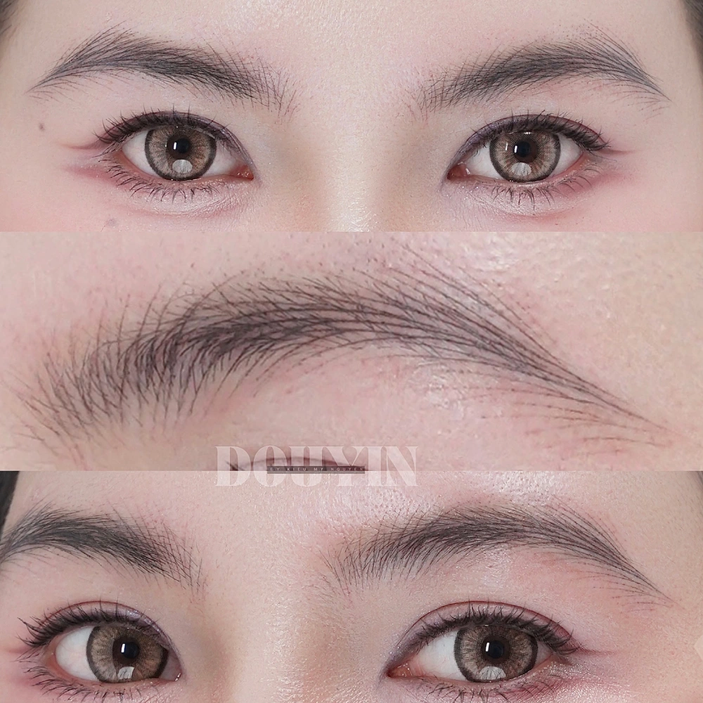 Before after chân mày 4